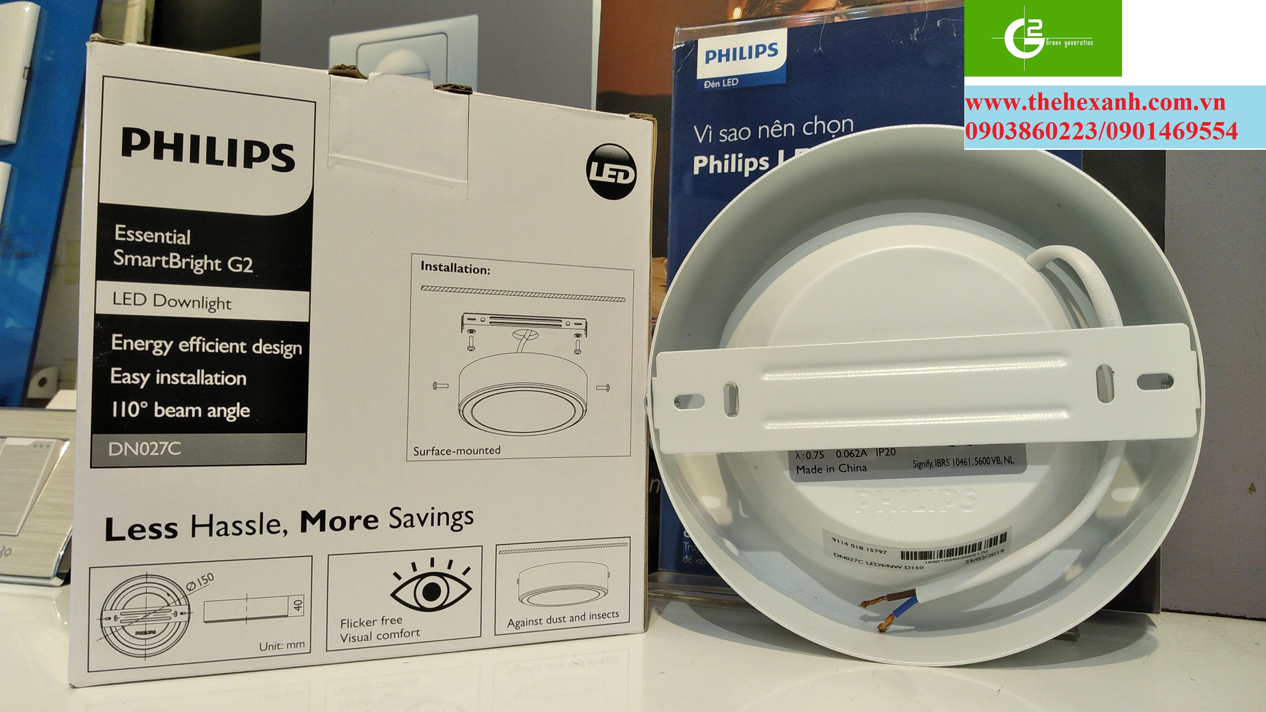 [HCM]Bộ đèn nổi ốp trần Philips LED DN027C 11W D150 (Trắng/Vàng/Trung tính)