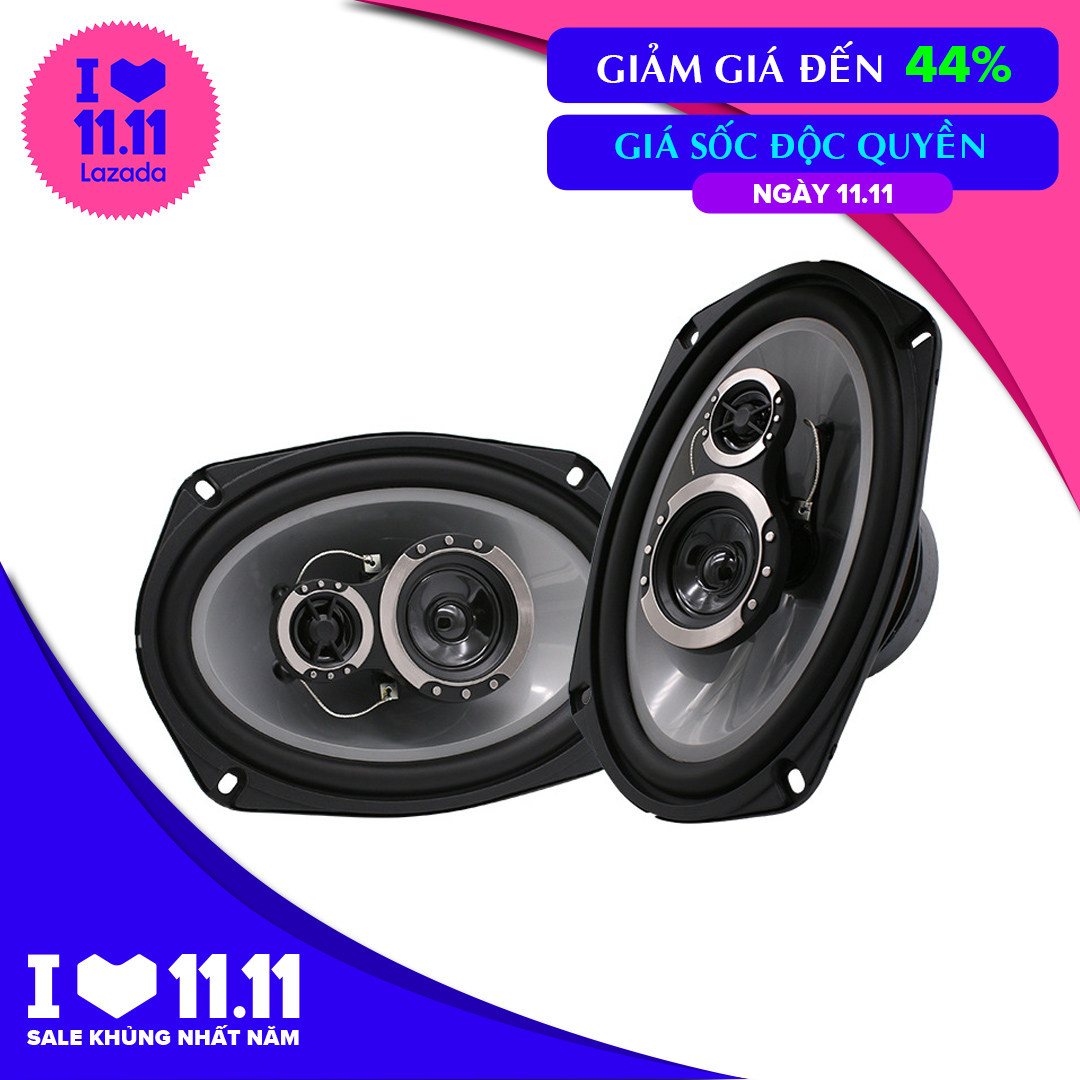 [Kho Hải Phòng] Đôi Loa Cánh Cửa Ô Tô Siêu Trầm Công Suất 1000W ( Hình Oval 6x9 inch ) Cặp Loa Hình Bầu Dục Đồng Trục 3 Đường Tiếng Bass Mid Treble Riêng Biệt - Loa Hột Xoài Pincer TS-6941R