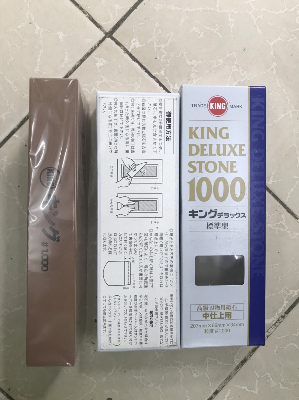 Đá mài King Japan 1 mặt Deluxe Stone 1000 (207 x 66 x 34)