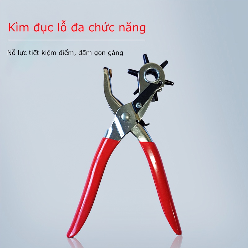 Kìm Bấm Lỗ Thắt Lưng, Dây Nịt, đồ Da Chuyên Dụng 6 Size