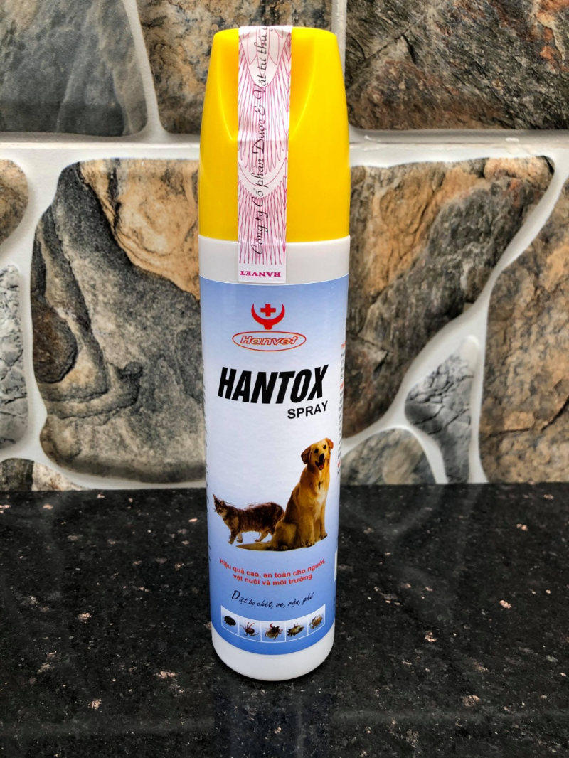 Hantox spray chai xịt ve rận cho chó