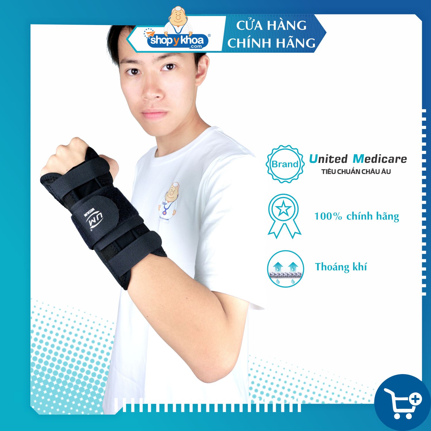 Nẹp cổ tay có thanh đỡ United Medicare