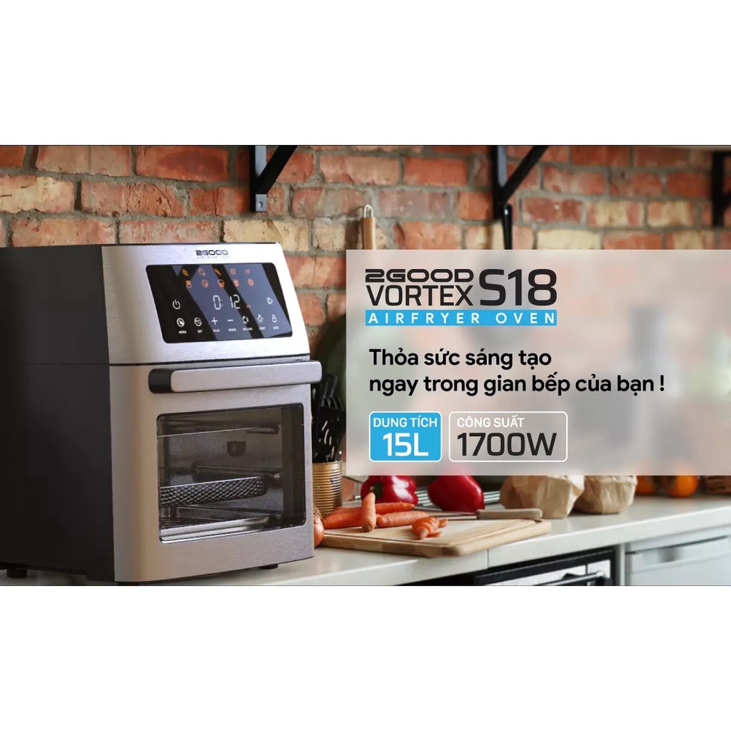 Nồi chiên không dầu 2Good Vortex S18
