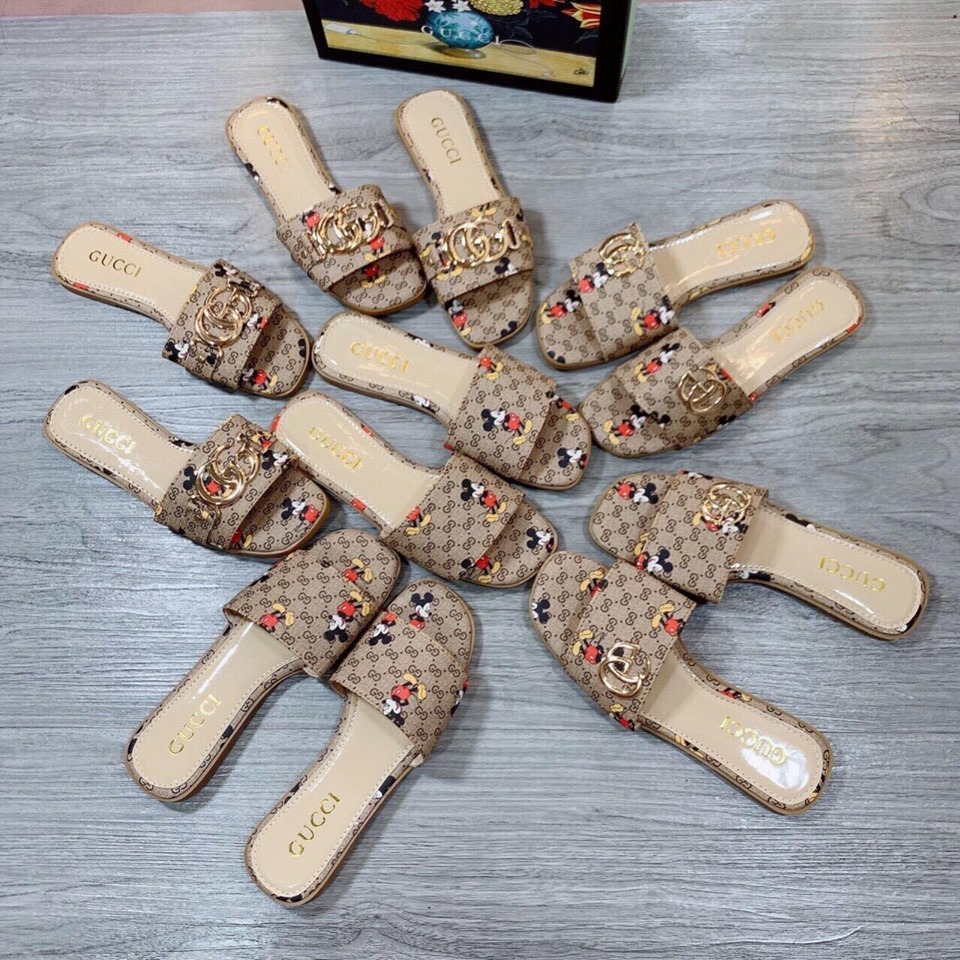 🐹 Dép Nữ Quai Ngang In Chuột M.K Mẫu Mới Nhất Siêu Hot - Y36-D10T2