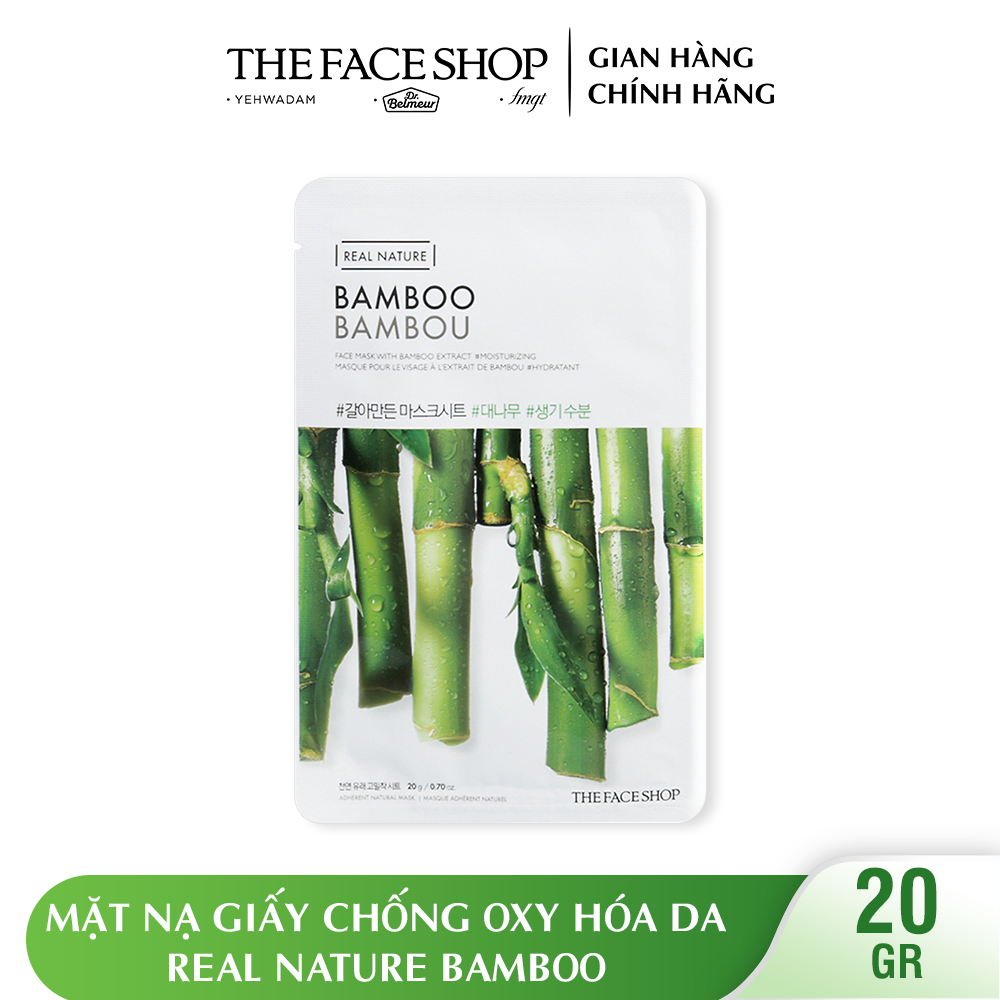 Mặt Nạ Cung Cấp Nước TheFaceShop Real Nature Mask Sheet Bamboo 20g