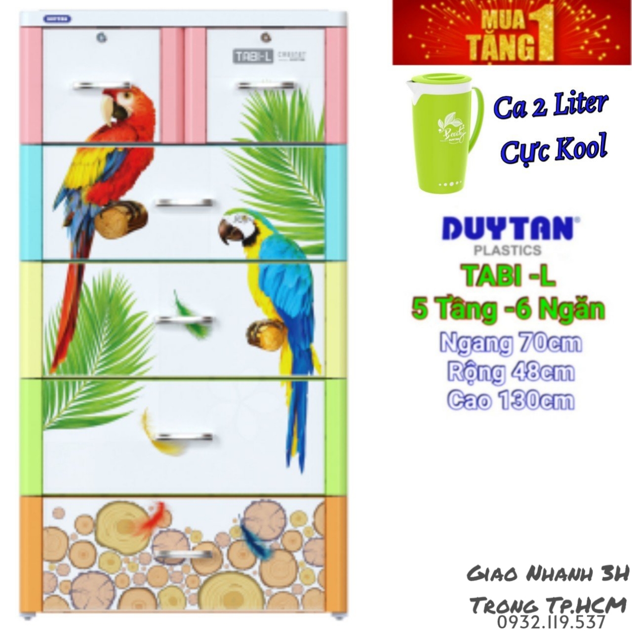 [HCM]Tủ nhựa duy tân TABI-L CÚN CON ( SIZE LỚN NHẤT )