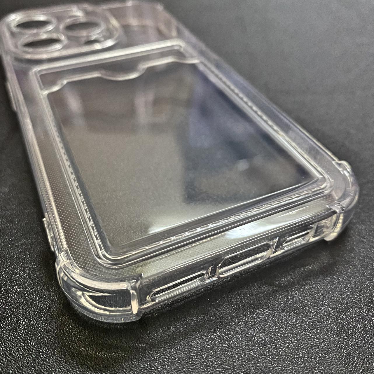 Ốp Lưng iPhone 14 Pro Dẻo Trong Suốt Có Khe Đựng Thẻ