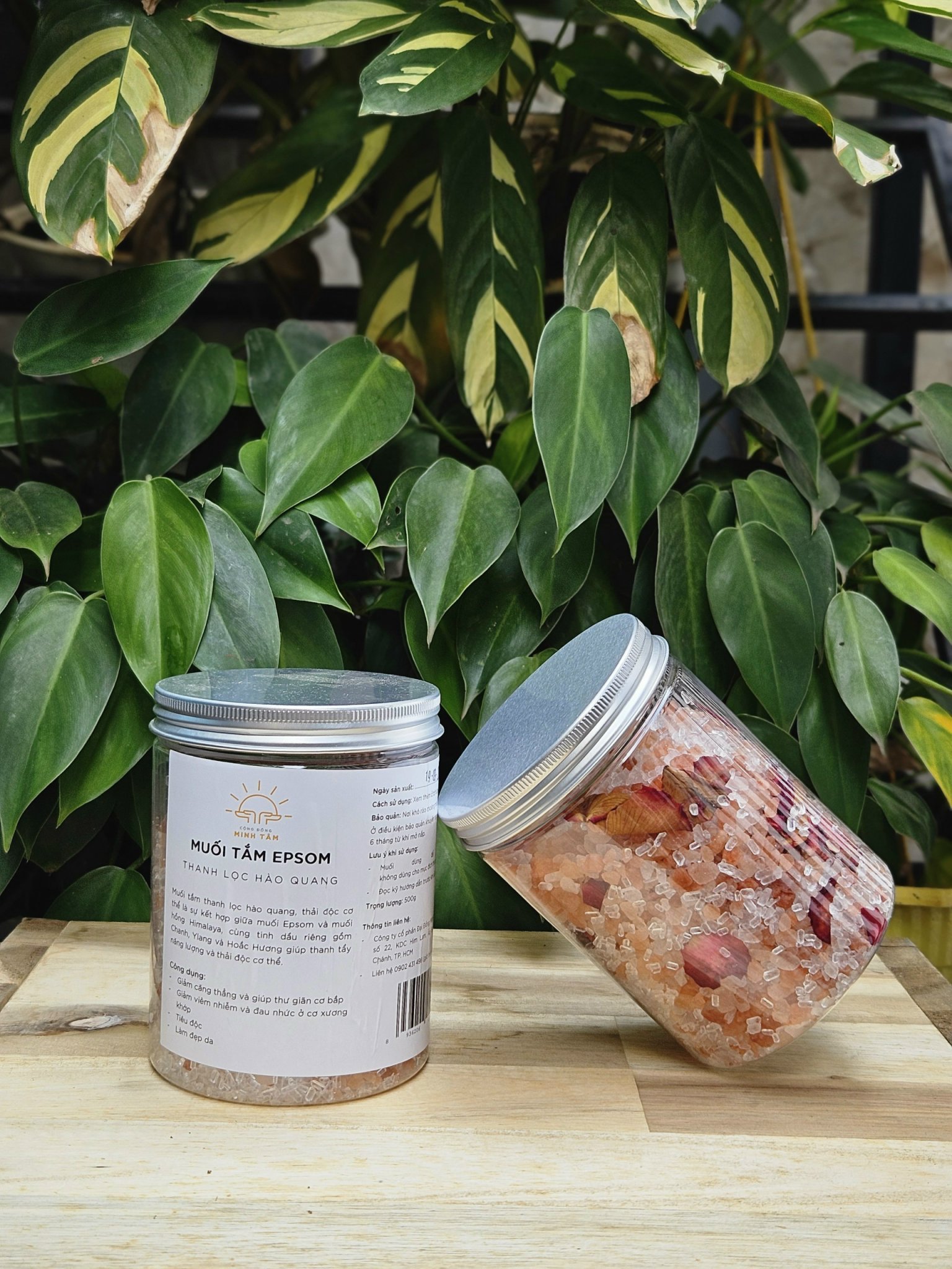 Muối tắm thanh lọc hào quang Epsom 500gr