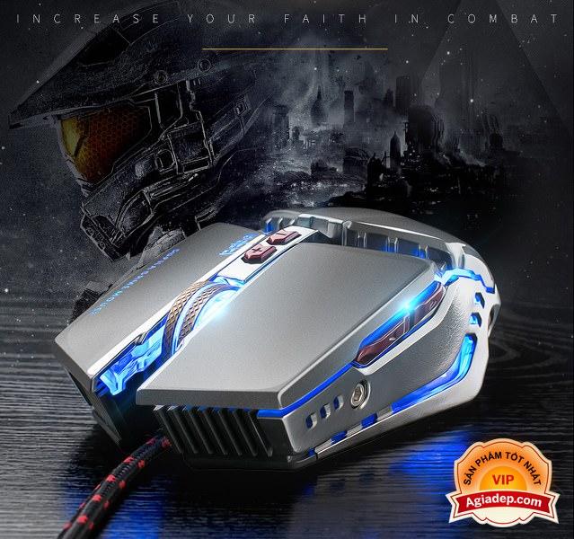 Chuột quang Game (Đa sắc, Hầm hố) Độ nhạy cao - Hàng xịn của Agiadep.com (V10)