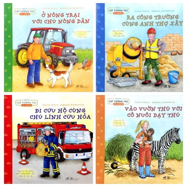 Fahasa - Combo Sách Hay Sách Lật Tương Tác (2 Tuổi) (Bộ 4 Cuốn)