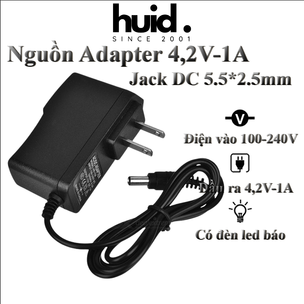 Adapter Nguồn Tự Ngắt 4,2V-1A