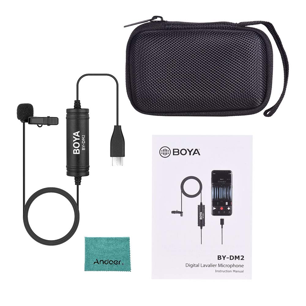 Micro Đôi Cài Áo Cổng Type C Boya BY-DM2
