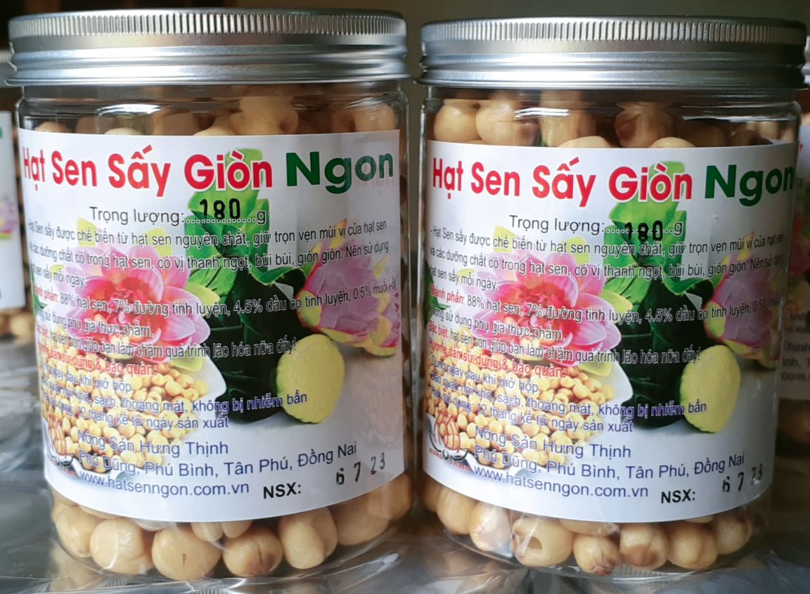 hạt sen sấy giòn ngon