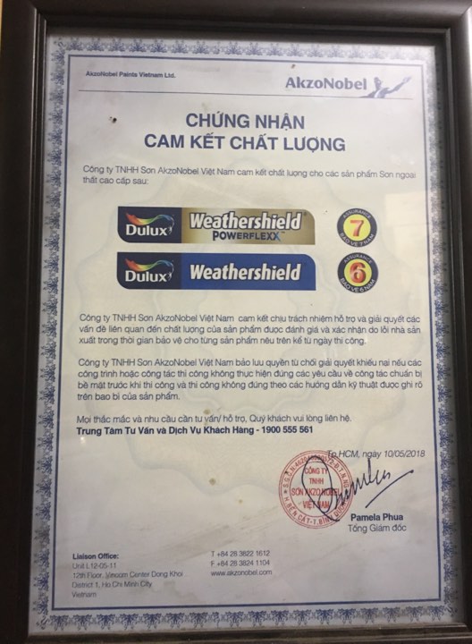 Sơn nhũ vàng  Thái Lan