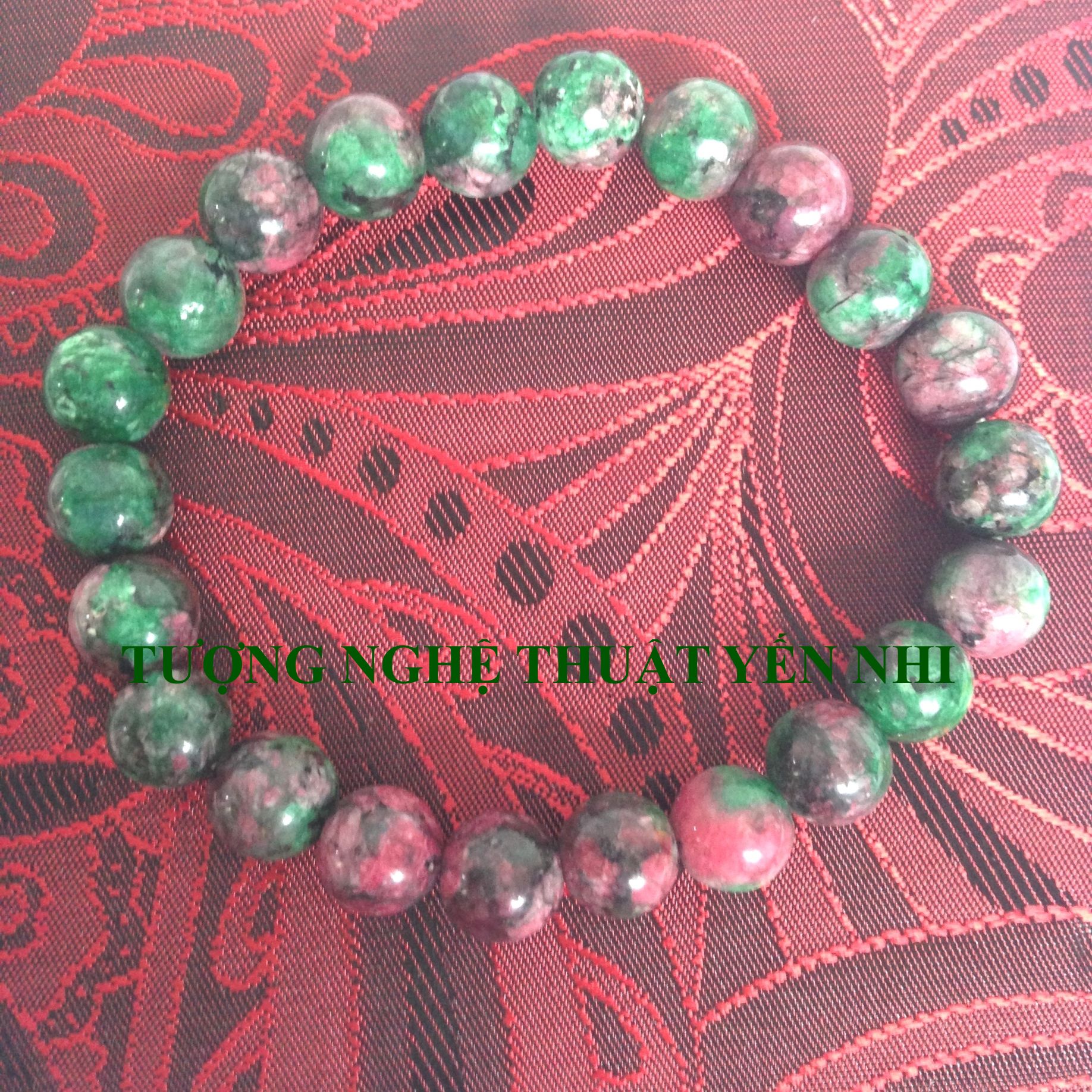 vòng tay Ruby Nam Phi thiên nhiên cao cấp 10mm