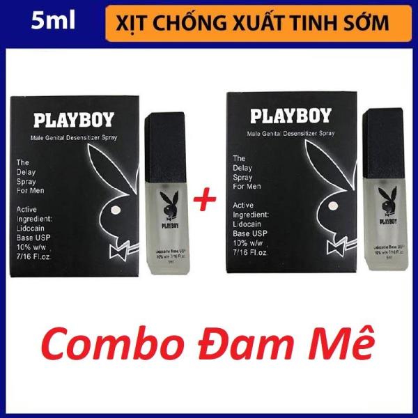 Combo Chai Xịt  Playboy Spray 5ml hỗ trợ chống xuất tinh sớm Kéo Dài Thời Gian an toàn mà hiệu quả