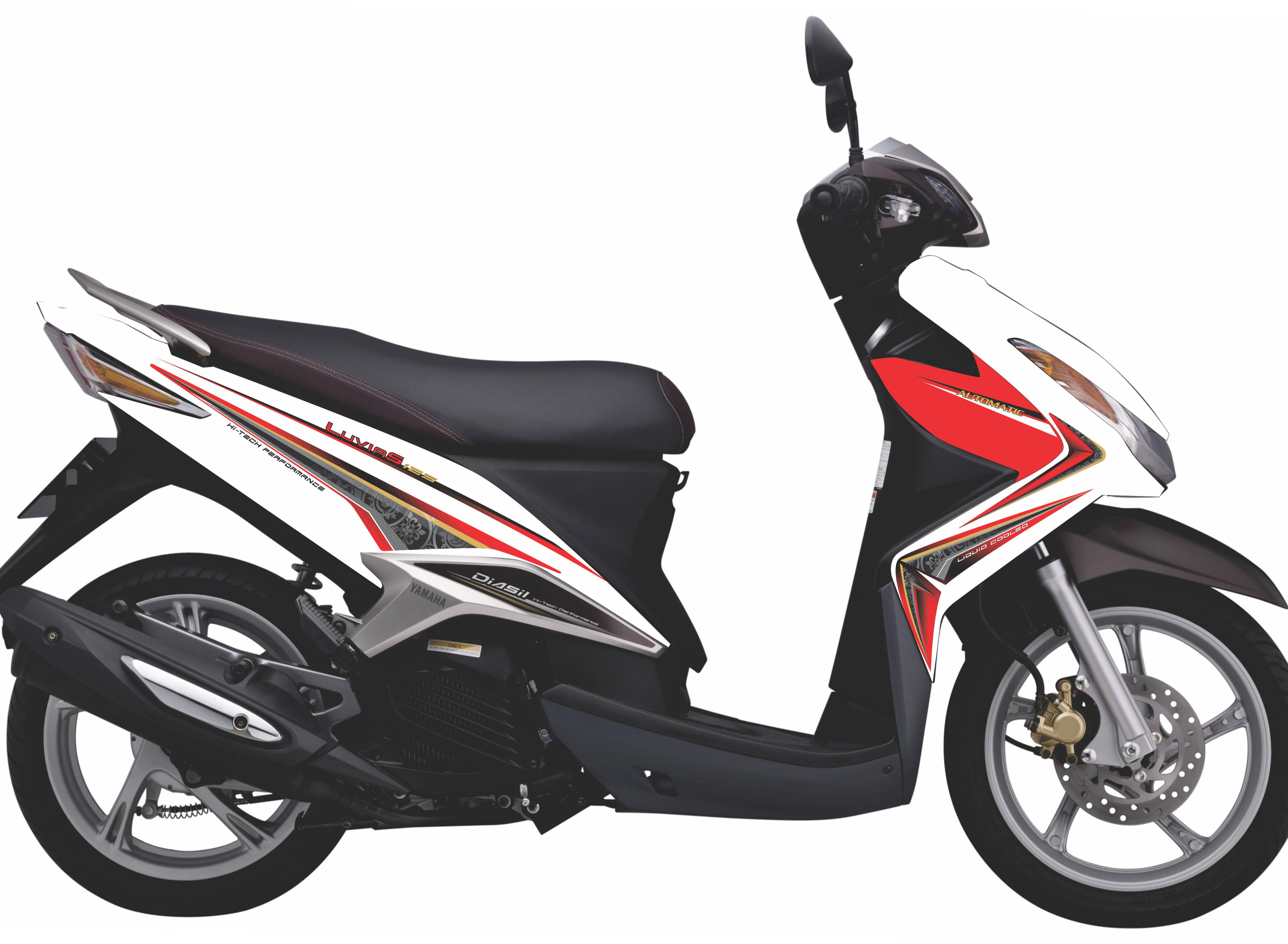 Tem rời luvias 125 hoa văn trắng đỏ