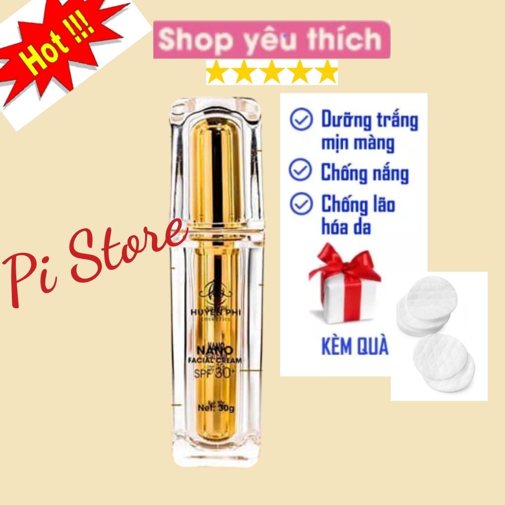 Kem Face Nano Huyền Phi Dưỡng Trắng Căng Bóng Chống Nắng Makeup