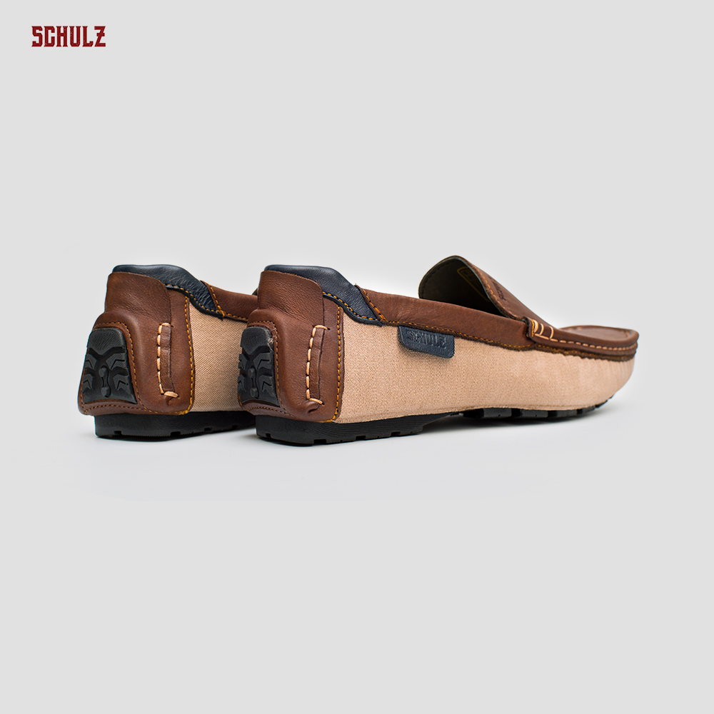 Giày Da Loafer Phối Vải Schulz L1-III19NAUNHAT