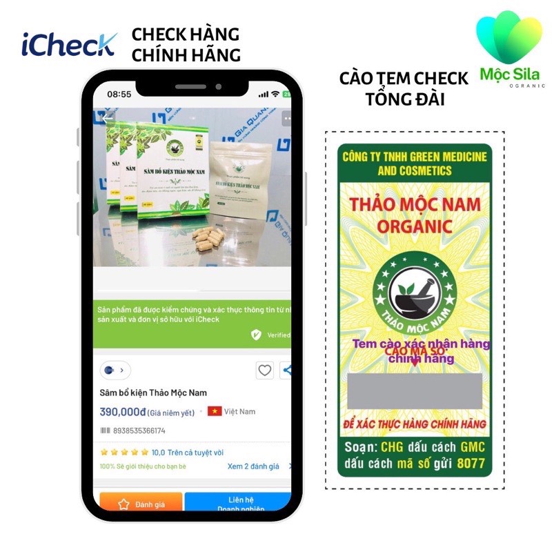 Sâm Bổ Kiện Thảo Mộc Nam - Mẫu Mới Tặng PROTEIN