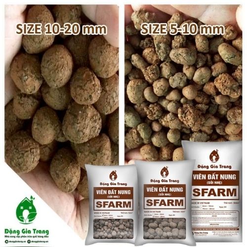 1kg VIÊN ĐẤT NUNG ( SỎI NHẸ ) SFARM