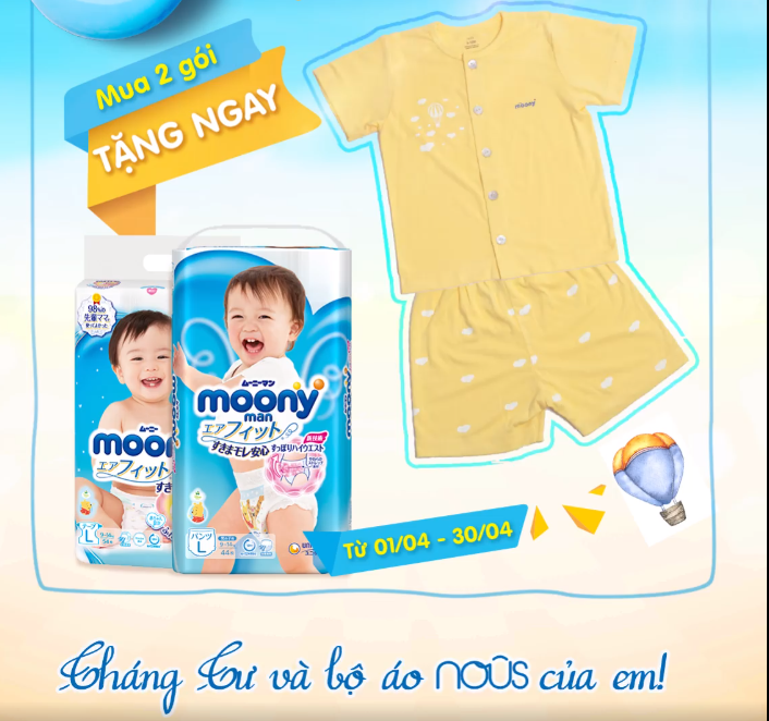 Bỉm Moony - S - M - L (Full các Size)