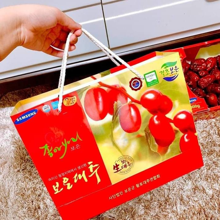 Táo đỏ khô hàn quốc (có video)