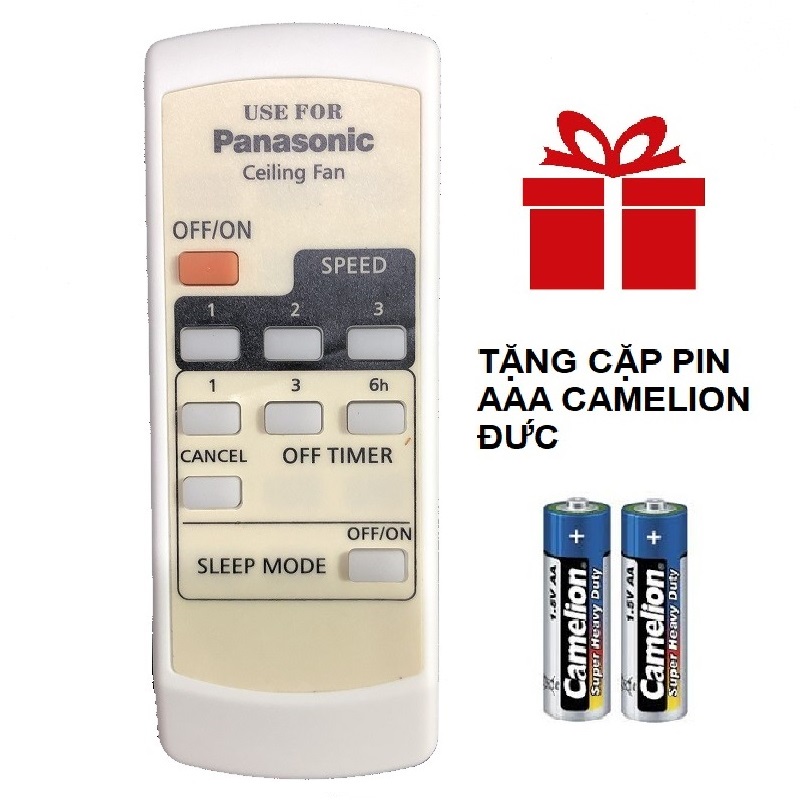 Remote điều khiển quạt trần panasonic 4 cánh