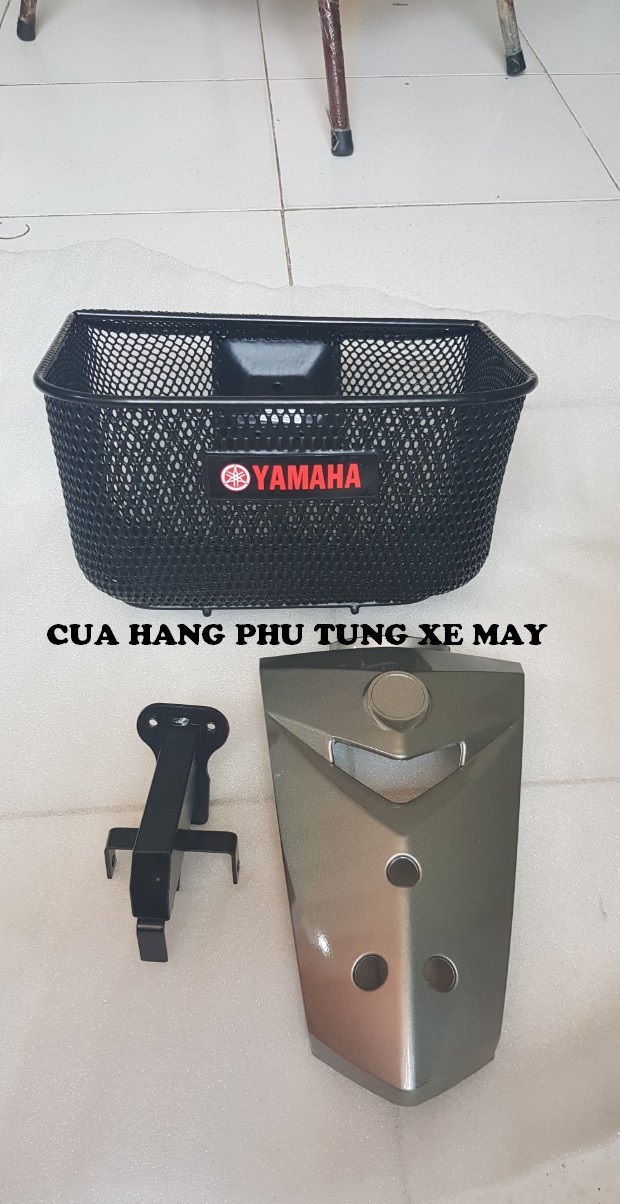 Rổ trước Sirius kiểu spark - trọn bộ 3 món rổ + mặt nạ + pat