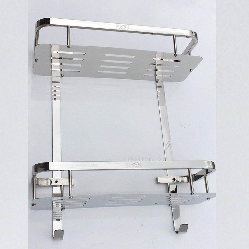 Kệ thẳng 2 tầng inox Lukas