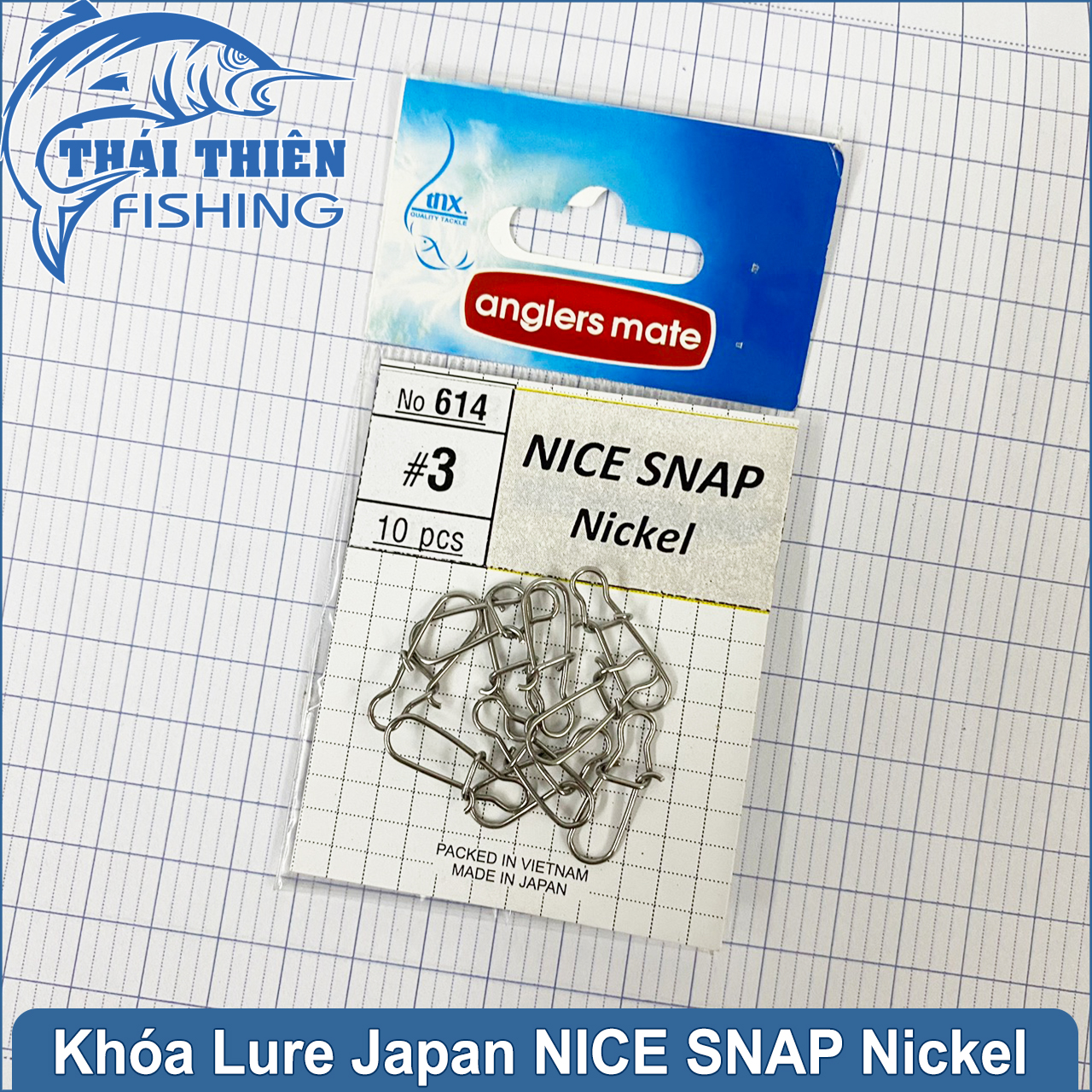Khóa Lure Snap Japan Nice Snap Nickel