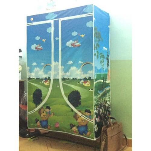 Tủ Vải 2 Buồng Thanh Sắt Thiên Nam Sơn