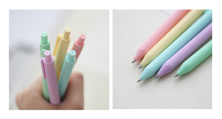 Bộ 5 bút Kaco Green Pure Pastel mực đen
