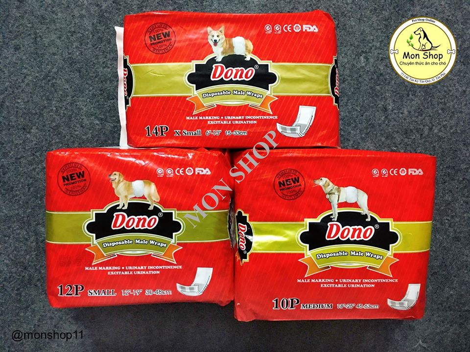 [HCM]TÃ BỈM TẢ VỆ SINH DONO CHO CHÓ BÉ TRAI