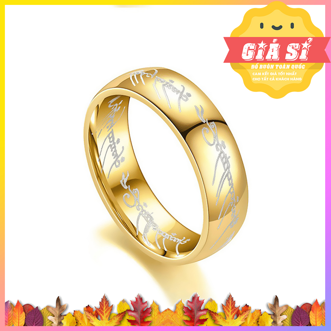 [THEO DÕI SHOP NHẬN MGG] NHẪN NAM TITAN HOẠ TIẾT CHÚA TỂ NHỮNG CHIẾC NHẪN