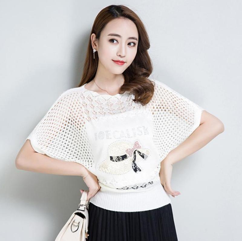 Áo Len Nữ Áo Len Cánh Dơi Thêu Ngực Xinh ALN010 MayHomes Thoáng Nhẹ