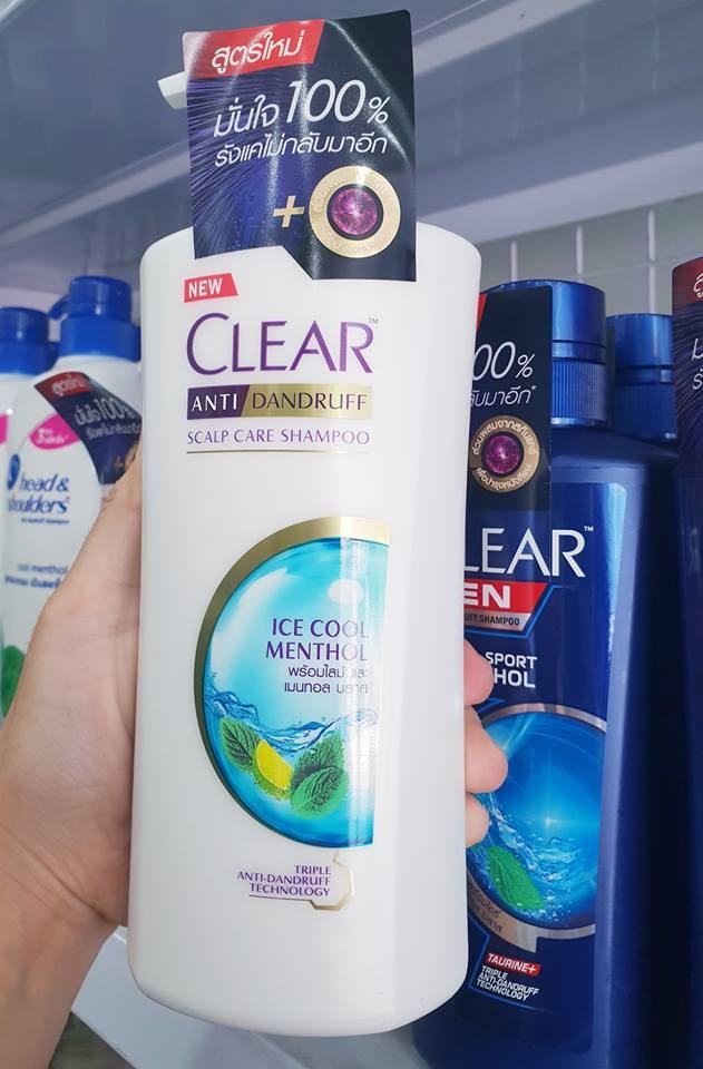 DẦU GỘI ĐẦU CLEAR BẠC HÀ THÁI LAN - 370ml/chai