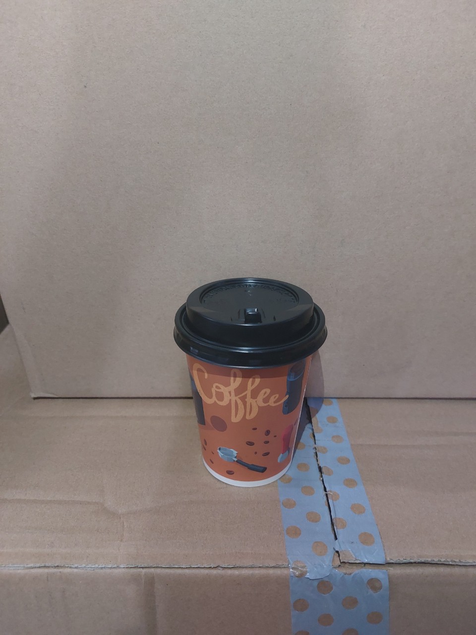 Ly giấy 9oz - 270ml mẫu Brown Coffee, Set 100-300 cái