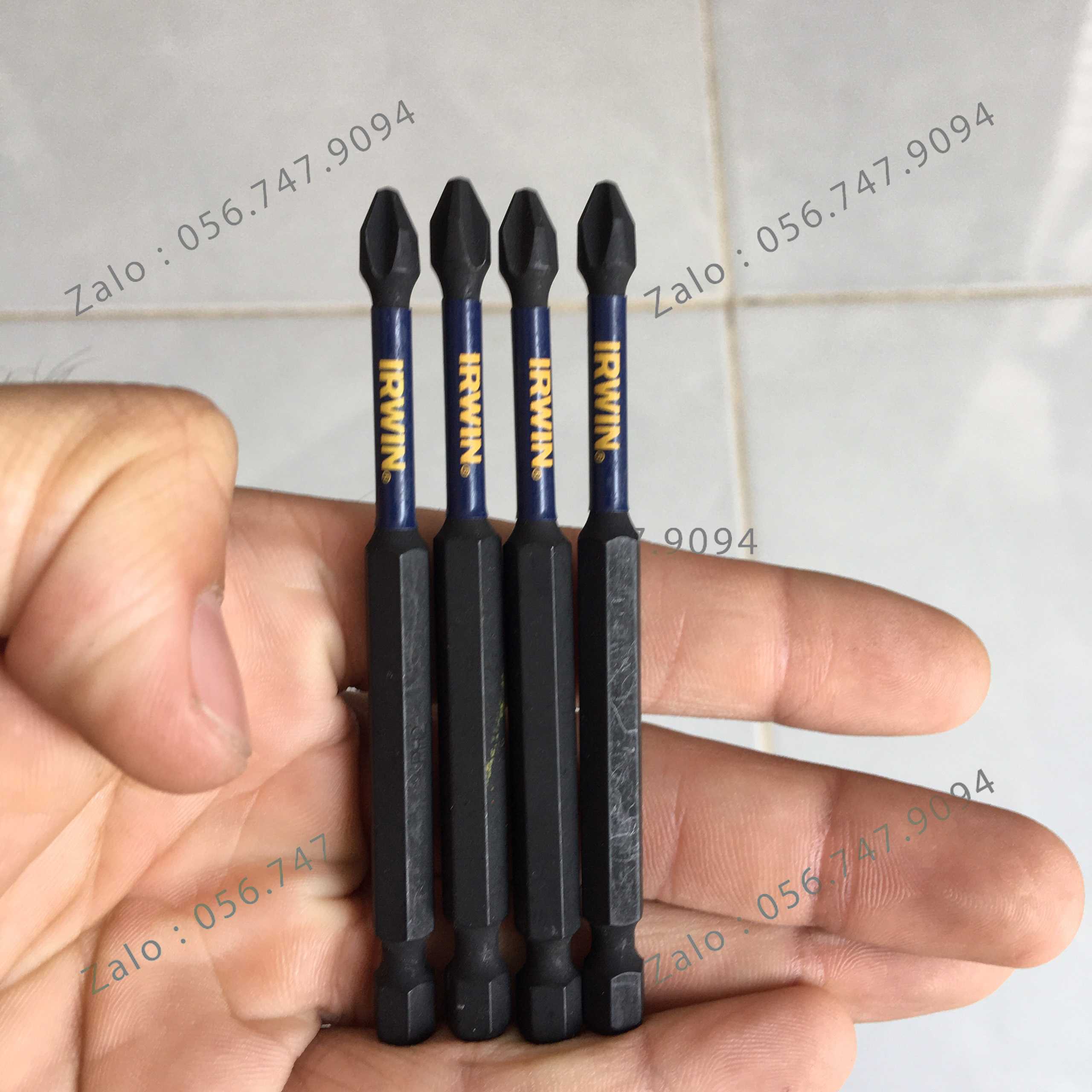 [1 Cái]Mũi Vít Bake IRWIN PH2 Dài 90mm Tem Xanh