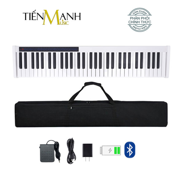[Bluetooth] Đàn Piano Điện Bora BX1-61 (Màu Trắng) - 61 Phím nặng Cảm ứng lực Midi Keyboard Controllers BX1 - Chính Hãng