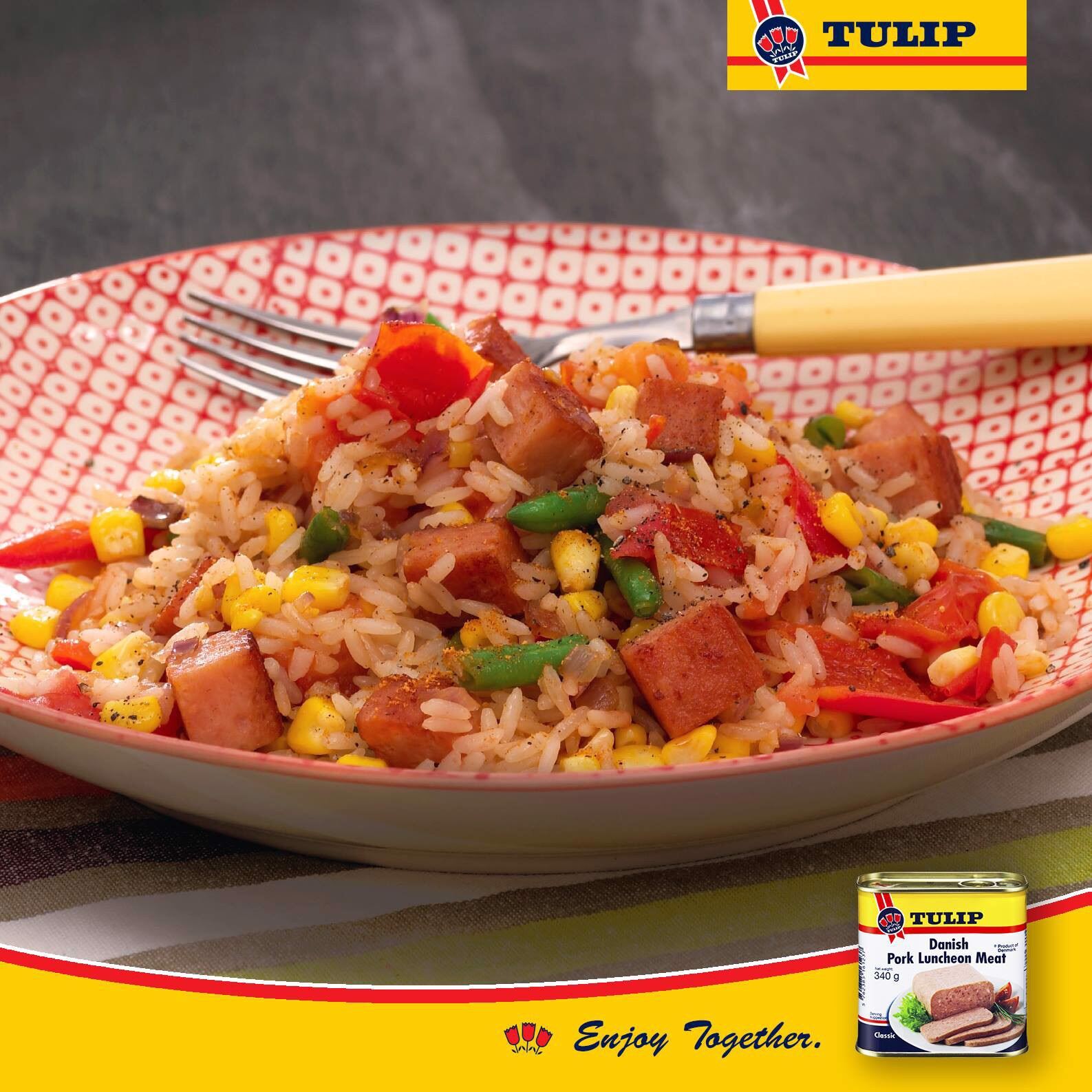Thịt hộp Tulip Bacon 340 gram - Đan Mạch