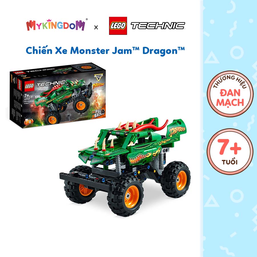 Đồ chơi lắp ráp lego technic chiến xe monster jam™ dragon™ 42149