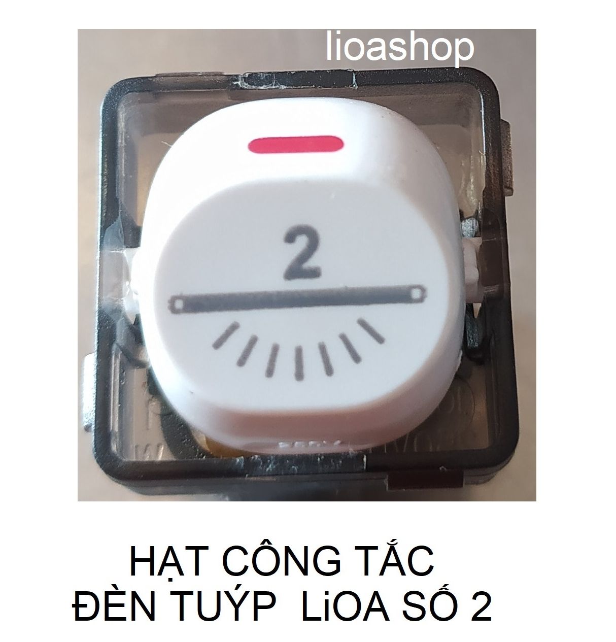BỘ 2 CÔNG TẮC 1 CHIỀU LiOA HÌNH ĐÈN TUÝP TỪ SỐ 1-3.