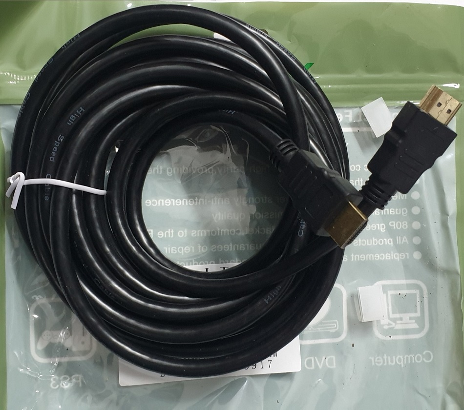 Dây Cáp tín hiệu HDMI 5M loại tròn Full HD (Màu đen)