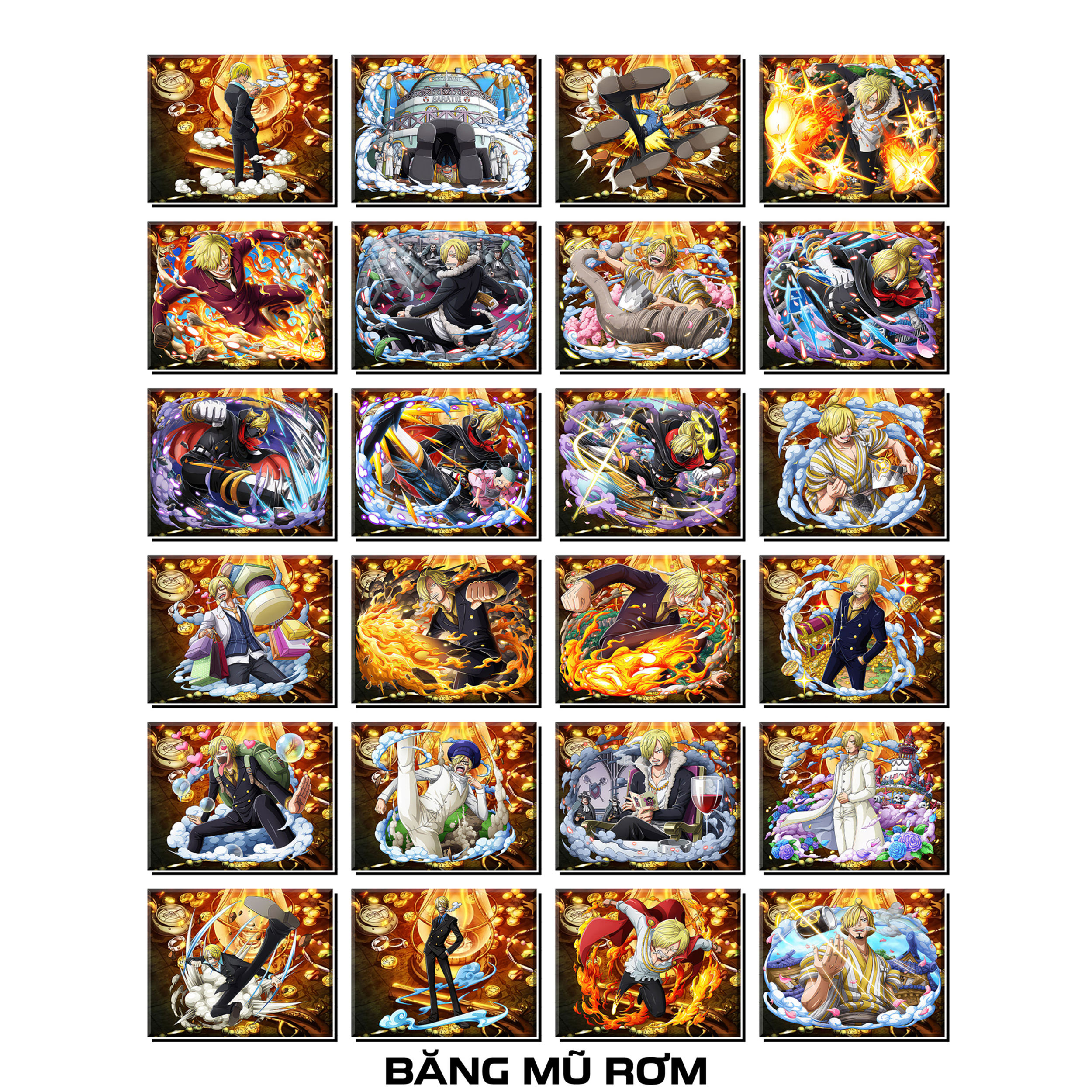 [Độc Quyền Phản Quang 7 Màu] - Phần 22 - Thẻ Bài One Piece - Băng Mũ Rơm