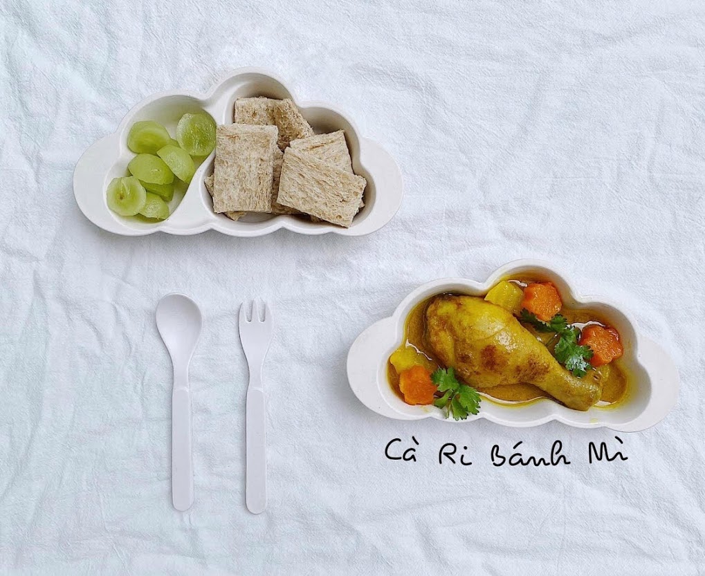Bát ăn dặm sợi tre hình mây