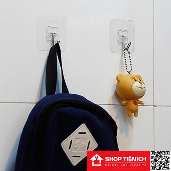 Bộ 10 móc dán tường cường lực ( 10 cái )
