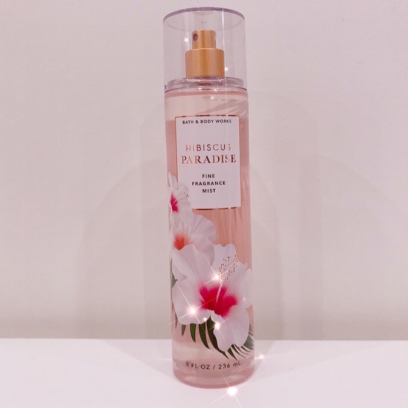 Xịt thơm toàn thân body mist bath & body works - hibicus paradise full seal 236ml + chiết