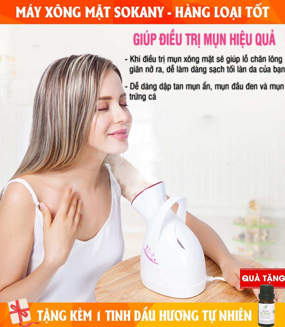 Máy Xông Hơi Mặt Máy Xông Mặt Máy Xông Mặt Mini Máy Xông Mặt Sokany - Giúp Mạch Máu Giãn Nở Dễ Dàng Cho Việc Lưu Thông Mở Rộng Lỗ Chân Lông Loại Bỏ Đi Các Bụi Bẩn Và Vi Khuẩn - Giúp Làm Sạch Sâu Mang Đến Cho Bạn Một Làn Da Hồng Hào!