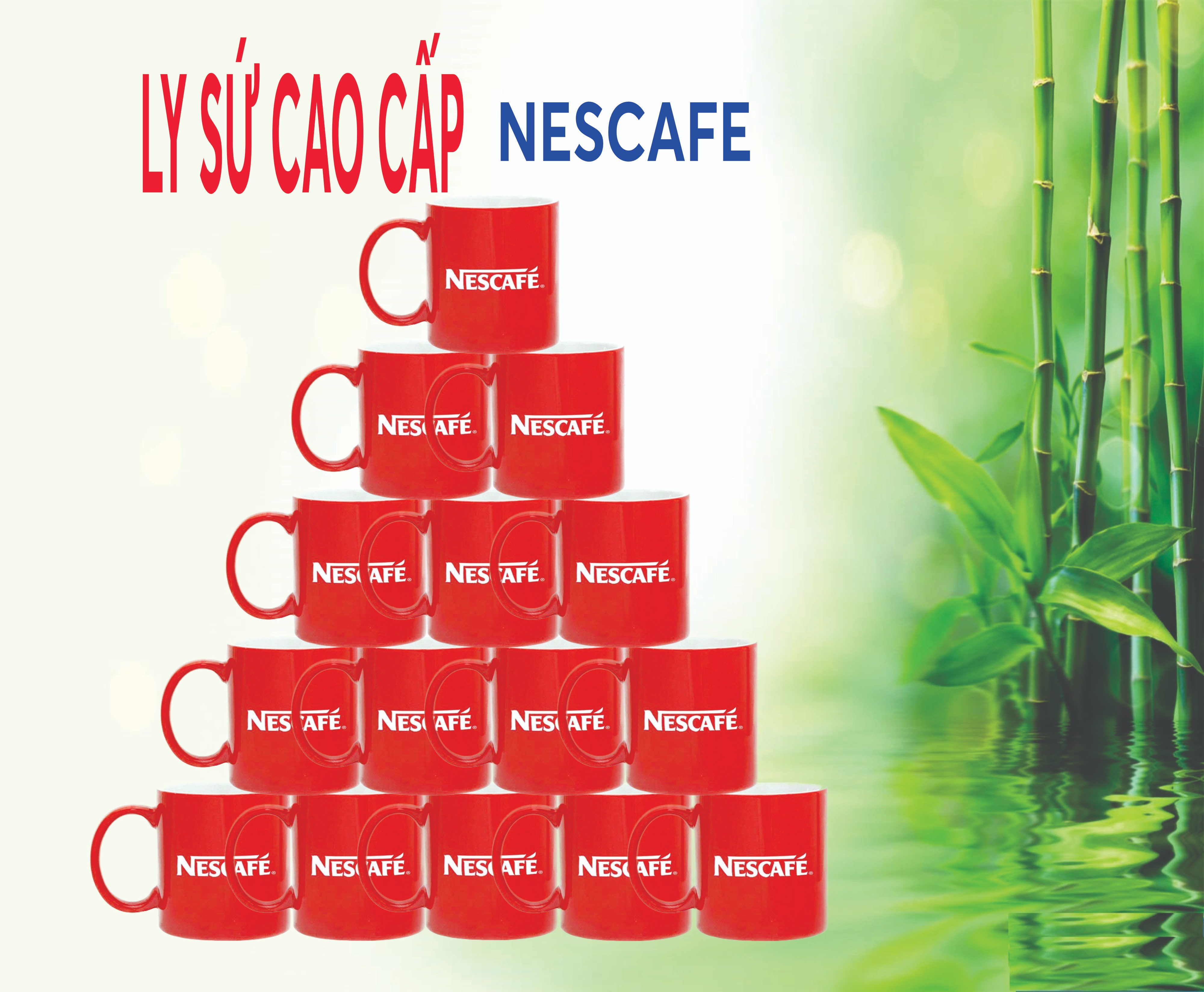 Ly sứ nescafe - cao cấp - sứ cực dày
